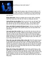 Tài liệu Làm thế nào an toàn trước hacker? doc