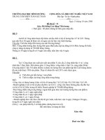 Tài liệu Đề thi môn Hệ thống Lao động tiền lương (Đề số 12) docx