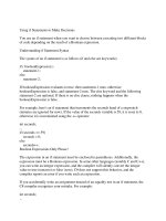 Tài liệu Using if Statements to Make Decisions pptx