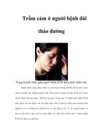 Tài liệu Trầm cảm ở người bệnh đái tháo đường pdf