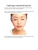 Tài liệu 5 phút ngụy trang đôi mắt mệt mỏi pptx