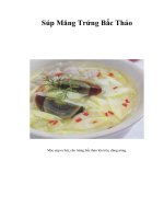 Tài liệu Súp Măng Trứng Bắc Thảo doc
