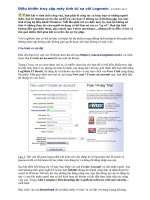 Tài liệu Điều khiển truy cập máy tính từ xa với Logmein pdf