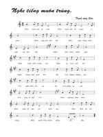 Tài liệu Bài hát nghe tiếng muôn trùng - Trịnh Công Sơn (lời bài hát có nốt) doc