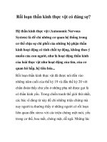 Tài liệu Rối loạn thần kinh thực vật có đáng sợ? pptx