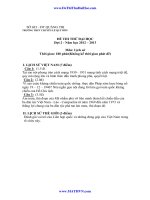 đề thi thử đại học môn lịch sử  2