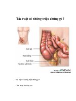 Tài liệu Tắc ruột có những triệu chứng gì ? doc