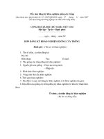 Tài liệu Mẫu đơn đăng ký khảo nghiệm giống cây trồng docx