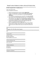Tài liệu Manual Creation of database in windows with oracle 9i ppt