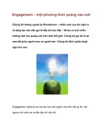 Tài liệu Engagement – một phương thức quảng cáo mới doc
