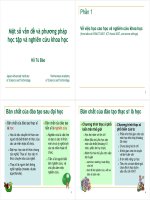 Tài liệu Một số vấn đề và phương pháp học tập và nghiên cứu khoa học pdf