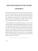Tài liệu LUYỆN ĐỌC TIẾNG ANH QUA TÁC PHẨM VĂN HỌC-THE ADVENTURES OF TOM SAWYER CHAPTER 16 ppt