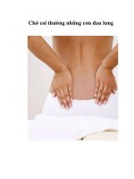 Tài liệu Chớ coi thường những cơn đau lưng doc
