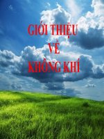 Tài liệu Giới thiệu về không khí doc