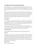 Tìm hiểu về kỳ thi theo tiêu chuẩn SAT 