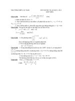 Tài liệu Đề thi thử Đại học lần 1 (2007-2008) docx