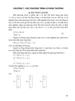 Tài liệu CHƯƠNG 7: CÁC PHƯƠNG TRÌNH VI PHÂN THƯỜNG docx
