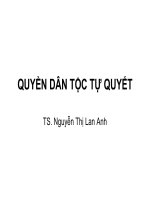 Tài liệu QUYỀN DÂN TỘC TỰ QUYẾT pptx