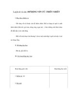 Tài liệu Luyện từ và câu - MỞ RỘNG VỐN TỪ: THIÊN NHIÊN doc