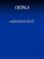 Tài liệu Kiểm định giả thuyết_chương 8 doc