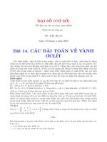 Tài liệu Các bài toán về vành oclit pdf