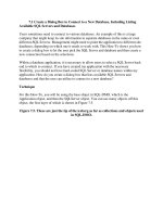 Tài liệu Create a Dialog Box to Connect to a New Database, Including Listing Available SQL Servers and Databases pdf