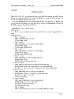 Tài liệu Giáo trình cấu trúc dữ liệu và giải thuật_Chương 2: Danh sách pptx