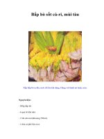 Tài liệu Bắp bò sốt cà-ri, mùi tàu ppt