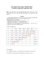 Cơ sở lý thuyết truyền tin