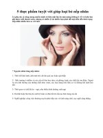 Tài liệu 5 thực phẩm tuyệt vời giúp loại bỏ nếp nhăn ppt