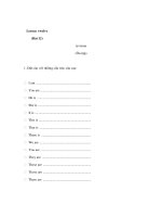 Tài liệu Tiếng Anh lớp 1, 2 - Lesson twelve (Bài 12) revision (Ôn tập) docx