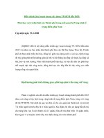 Tài liệu Điều chỉnh Quy hoạch chung xây dựng TP.HCM đến 2025 pptx