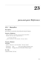 Tài liệu Introduction to Java:23 java.awt.peer Reference pdf