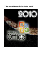 Tài liệu Khắc phục sự cố khi nâng cấp Office 2010 Beta lên RTM ppt