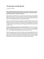 Tài liệu Tổ chức hợp lý sẽ kiếm bộn tiền pdf