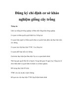 Tài liệu Đăng ký chỉ định cơ sở khảo nghiệm giống cây trồng doc