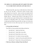 Tài liệu TÁC ĐỘNG CỦA THẢM HOẠ ĐẾN SỨC KHOẺ TÂM THẦN VÀ CÁC BIỆN PHÁP CHĂM SÓC doc