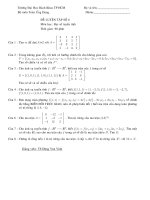 Tài liệu Đề luyện tập môn đại số tuyến tính 6 ppt