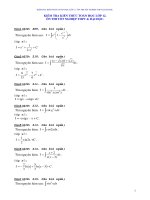 Tài liệu Kiểm tra toán 12 Giải tích nguyên hàm và tích phân ppt