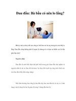 Tài liệu Đau đầu: Bà bầu có nên lo lắng? pdf