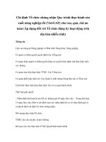 Tài liệu Chỉ định Tổ chức chứng nhận Quy trình thực hành sản xuất nông nghiệp tốt (VietGAP) cho rau, quả, chè an toàn (Áp dụng đối với Tổ chức đăng ký hoạt động trên địa bàn nhiều tỉnh) doc