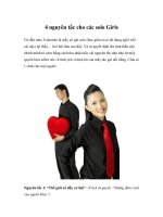 Tài liệu 4 nguyên tắc cho các solo Girls doc