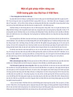 Tài liệu Một số giải pháp nhằm nâng cao Chất lượng giáo dục Đại học ở Việt Nam. pptx