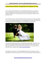 Create pictures worth framing with this selection of tips 3