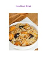 Tài liệu Cơm bí ngô thịt gà pptx