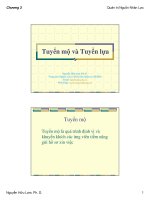 Tài liệu Tuyển mộ và tuyển lựa doc