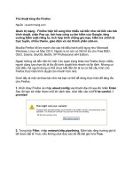 Tài liệu Thủ thuật tăng tốc Firefox pptx