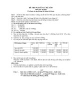Tài liệu ĐỀ THI MÔN NGUYÊN LÝ KẾ TOÁN pdf