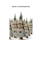 Tài liệu Bài học về ưu đãi thanh toán pdf