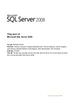 Tài liệu Tổng quan về Microsoft SQL Server 2008 pptx